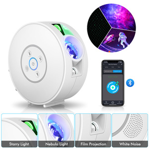 <span class=keywords><strong>Proyector</strong></span> de estrella inteligente de diseño moderno con fuente de luz LED, aplicación de alimentación USB y control de voz, películas de diapositivas realistas, altavoz transparente - Product Image 2