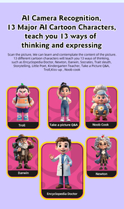 Ống Kính selfie kép ai trẻ em máy ảnh không gương lật 1080P HD 2000mAh pin 4 "Màn hình cảm ứng Wi-Fi Kid Đồ chơi giáo dục 3-12 năm - Product Image 4