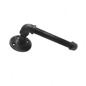 Porte-papier toilette industriel moderne en tuyau de fer, porte-serviettes écologique avec accessoires pour salle de bain, cuisine et salle de sport - Product Image 2