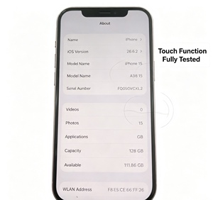 จอแสดงผลประกอบสำเร็จสำหรับ iPhone 15 ขายส่ง ผ่านการทดสอบแล้ว อะไหล่เปลี่ยนหน้าจอสัมผัส LCD - Product Image 1