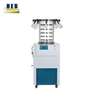 เครื่องทำแห้งเยือกแข็งแบบตั้งโต๊ะอัตโนมัติ สำหรับขวดขนาดเล็ก เครื่องทำแห้งเยือกแข็งในห้องปฏิบัติการ ระบบสุญญากาศ สแตนเลส สำหรับผลไม้ ผัก ตัวอย่างชีวภาพ - Product Image 4