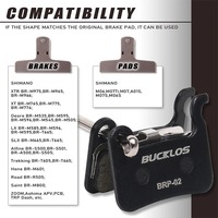 25 paires de plaquettes de frein à disque en céramique BUCKLOS, plaquettes de frein hydrauliques pour vélo, plaquettes de frein en résine/semi-métalliques pour A01S M06 M07 M07S