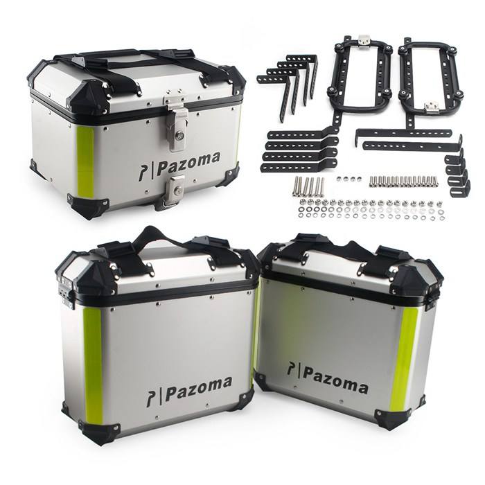 Motorcycle 36L Side Boxes Aluminum 42L Top Case Tail Box Luggage Cargo  Universal Pannier Motorbox for BMW R1200GS LC ADV R1250GS