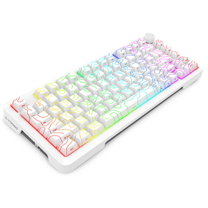 81-key Rgb Mechanical Gaming Keyboard 3-mode Hot-swap Gasket with Topographic Pattern Side-printed Keycaps 2.4ghz <b>Wireless</b> Usb-c - Product Image 3