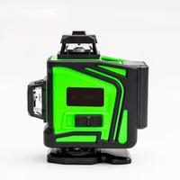 Niveau laser rotatif autonivelant vert Hilda 4D, haute qualité, 360° horizontal et vertical, 16 lignes pour un alignement précis