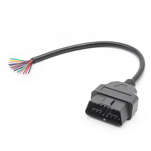 30cm OBD2 cáp mở rộng OBD 2 16pin nam nối để nữ mở cắm 2 DIY - Product Image 1