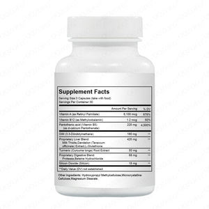 วิตามินบำรุงผิวแบบแคปซูล แบรนด์ส่วนตัว อาหารเสริมลด<span class=keywords><strong>สิว</strong></span>จากธรรมชาติ อาหารเสริม DIM สารต้านอนุมูลอิสระ 30 ครั้ง 90 แคปซูล - Product Image 2