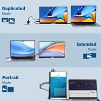 Ultradünner Leichter 15,6-Zoll Externer Monitor 1080P FHD HDR 3ms Reaktionszeit für Geschäftspräsentationen und Büroarbeit