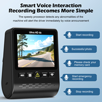 2.0 Inch IPS HD Autocamera Auto DVR 4K+1080P Wifi GPS Dashcam Voor- en Achtercamera Dubbele Lens 4K Dashcam Wifi GPS 4K Dashcam