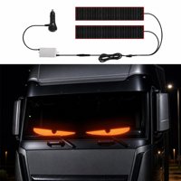 Nouveau modèle transfrontalier : Écran LED flexible « Œil du Diable » pour éclairage intérieur de voiture, lumière décorative pour fenêtre de camion, étanche IP65, télécommande