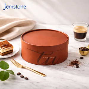 Tubo de Cartón Ecológico para Postres, Apto para Horno, Caja Cilíndrica para Pastel de Queso, Envase de Papel Kraft de Grado Alimenticio Personalizado - Product Image 1