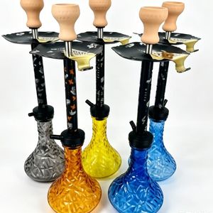 Cachimba Mini de Aluminio con Diseño Moderno y Espejo, con Orificios Cortados con Láser, en Caja de Regalo para Viajes, Mono Arabic - Product Image 1