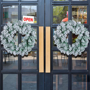 Guirnaldas navideñas al por mayor, nuevo estilo, de PVC con efecto nieve, de ratán, para escaparates de centros comerciales, decoración navideña colgante - Product Image 4