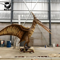 Ayarlanabilir Metal ve Silikon Çelikten Yapılmış Dinozor (Pterozor) Robotu, Macera Parkları ve Alışveriş Merkezleri İçin Açık ve Kapalı Alanlarda Kullanım Amaçlı