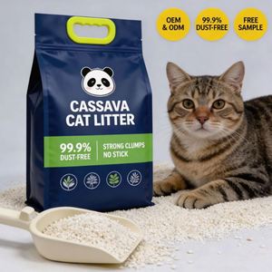Arena para Gatos de Yuca de Alta Absorción, Desodorante, con Ingredientes Naturales y Aglutinación Rápida, Suministrada por la Fábrica - Product Image 1