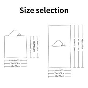 Venta al por mayor a granel Cambio de rayas Surf Coton Terry toalla deporte Poncho turco con capucha toalla bebés comedor Navidad - Product Image 2