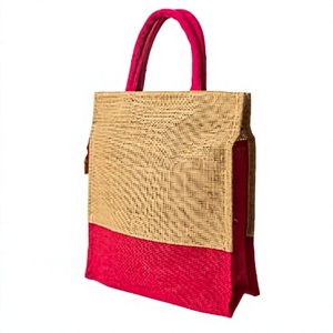 Sac de courses en jute naturel réutilisable, écologique, pour supermarchés, épiceries, commerces de détail, marchés, usage quotidien - Product Image 1
