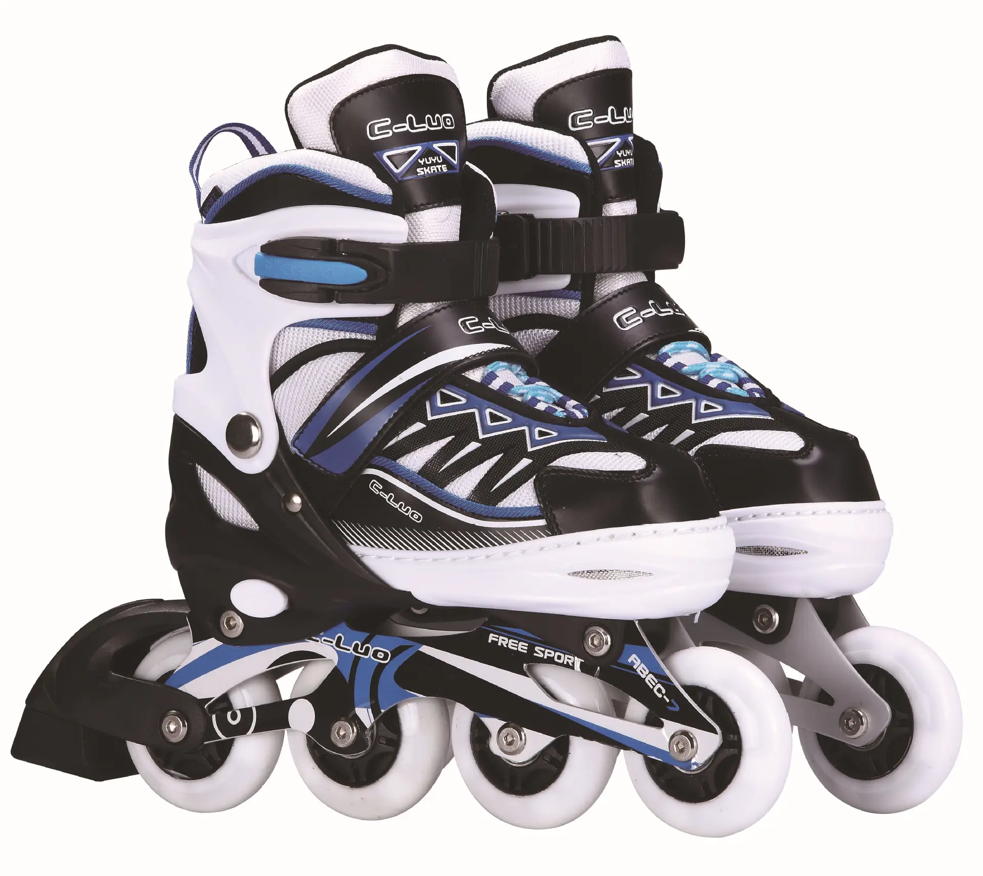Chaussures de patin à roues alignées professionnelles réglables en PU personnalisées en gros pour enfants