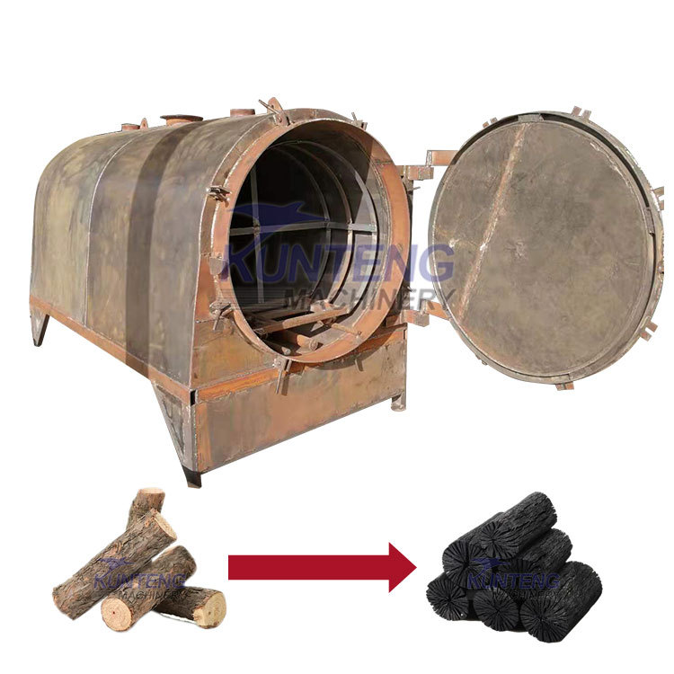 Horizontal Biomass Charcoal Making Machine Carbonization