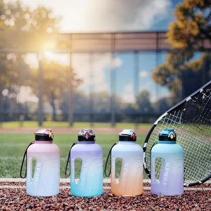 <span class=keywords><strong>Gourde</strong></span> grande capacité 1800ML Sports d'été Bouilloire en plastique avec couvercles pour le camping et les voyages - Product Image 1