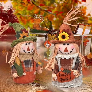 Decoraciones para el Festival de la Cosecha, Muñeco de Espantapájaros Gnomo, Adornos, Decoración de Escritorio, Regalos - Product Image 5