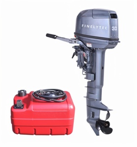 Moteur hors-bord essence 30 CV à refroidissement par eau, moteur de bateau 2 temps pour eau de mer - Product Image 2