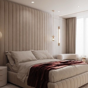 HJ HOME revêtement mural d'intérieur <span class=keywords><strong>de</strong></span> luxe tête <span class=keywords><strong>de</strong></span> <span class=keywords><strong>lit</strong></span> d'hôtel 3D panneau mural tapissé panneaux muraux rembourrés - Product Image 1