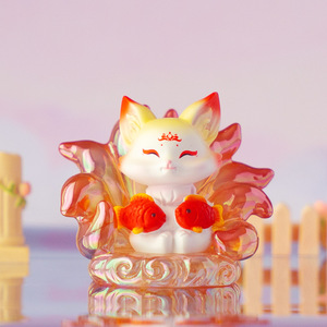 Figura de Zorro de Nueve Colas del Zodiaco de Yu Mo Craft, Adorno de Escritorio para Niños de 8 a 13 Años, Juguete Sorpresa en Caja Ciega - Product Image 2
