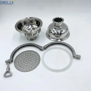 Tri Clamped Ball Type filter with Screen 100Mesh 304/316L Stainless Steel