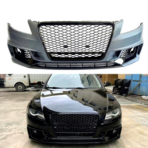 Kit carrosserie de pare-chocs avant style RS4 B9 avec calandre nid d'abeille pour Audi <span class=keywords><strong>A4</strong></span> <span class=keywords><strong>S4</strong></span> <span class=keywords><strong>B8</strong></span> 2008 2009 2010 2011 2012 - Product Image 1