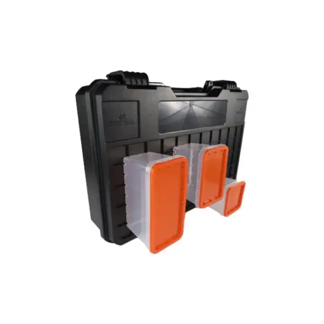 Quincaillerie Boîte à outils en plastique Boîte portable Grande boîte à outils en plastique robuste