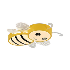 Moderna Lampada da <span class=keywords><strong>Soffitto</strong></span> LED per Cameretta Bambini con Protezione per gli Occhi, Design a Forma <span class=keywords><strong>di</strong></span> Ape Cartoon - Product Image 5