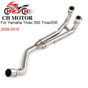 CHMotor Slip-on pour Yamaha <span class=keywords><strong>Tmax</strong></span> 500 530 Yp500 2008-2016 avec échappement Tmax530 Tamx500, silencieux d'échappement de moto, système complet - Product Image 1
