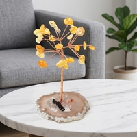 Arbre en cristal naturel artisanal unique et moderne personnalisé pour la décoration
