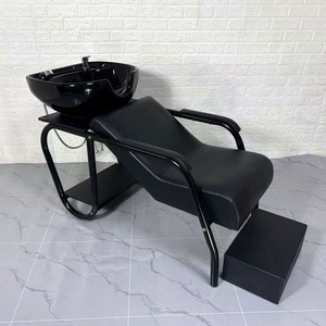 Zxm - Cama de Lavado de Cabello Negra, Económica y de Alta Calidad, Muebles de Salón de Belleza, con Lavabo para Peluquería, en Venta - Product Image 1