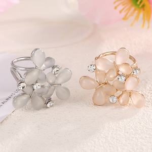 Butterfly Rhinestone <b>Scarf</b> Buckle Three Ring Universal Garment Corner Fastener Fashion Accessory Unisex Gift - Product Image 4