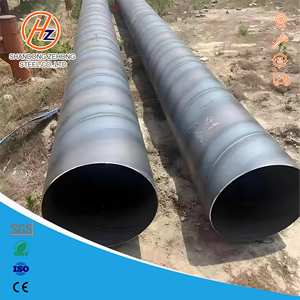 Tuyau en acier soudé SSAW / tuyau en acier spiralé soudé à l'arc sous couche, tuyau en acier spiralé, diamètre extérieur 219,1 mm ~ 3620 mm - Product Image 1