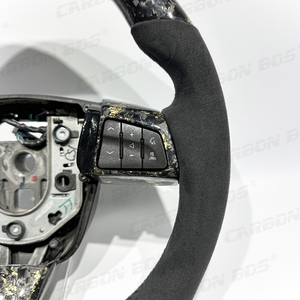 Volante de Fibra de Carbono Forjado en Oro para <span class=keywords><strong>Cadillac</strong></span> <span class=keywords><strong>CTS</strong></span> <span class=keywords><strong>CTS</strong></span>-V con Alcántara para <span class=keywords><strong>CTS</strong></span> <span class=keywords><strong>Cadillac</strong></span> XTS ATS CT6 ATS-V, Envío Directo - Product Image 2