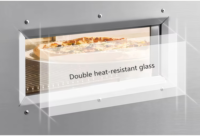 Équipement de boulangerie commercial, four à pizza à bande transporteuse électrique et à gaz, ligne de production automatisée de pizzas surgelées de 18/26/32 pouces