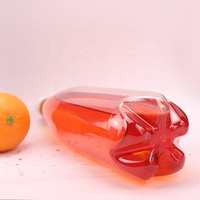 Le récipient vide d'emballage de jus met en bouteille la bouteille en plastique de soude de catégorie comestible transparente d'ANIMAL FAMILIER 1L 1 litre