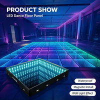 Pista de Baile LED 3D Magnética IP33 para Exteriores, Pista de Baile Iluminada para Bodas, Panel LED para DJ, Discoteca, Fiestas