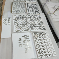 Chiffres solides en nickel plaqué miroir haute luminosité |   Signalétique architecturale en acier inoxydable 304 résistant à la corrosion