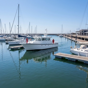 <span class=keywords><strong>Barca</strong></span> in Alluminio a Fondo Piatto da 13,75m <span class=keywords><strong>con</strong></span> Cabina, Cucina e Doppi Motori <span class=keywords><strong>Fuoribordo</strong></span> da 250HP per Pesca, Escursioni e Intrattenimento - Product Image 2