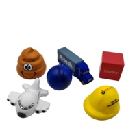 Individuell geformter Logo-Anti-Stress-Ball aus PU-Schaumstoff in Form von Brust, Herz, Fußball, Würfel, Kacke – Stressabbau-Spielzeug für Halloween