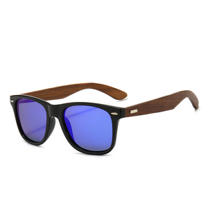 Hot Selling Women Men Wooden Glasses Mirrored Polarized Custom logo <b>Sunglass</b> - Product Image 1