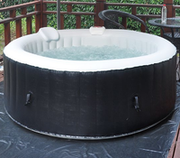 Spa gonflable pour 4 personnes Smartmak, vente flash, bain à remous, spa de massage