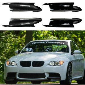 Front Lip For Bmw 3 Series E90 E91 E92 E93 M3 2006-2013 Piano Black Carbon Fiber Texture Abs Adhesive Installation - Product Image 1