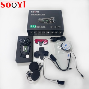 Auriculares Bluetooth para Casco de Motocicleta 2K de la Mejor Calidad <span class=keywords><strong>con</strong></span> Intercomunicador de 500-1000m y Grabación de Video HD 2K - Product Image 2