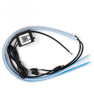 ไฟ LED RGB Slim Sequential ขนาด 30 45 60 ซม. แบบยืดหยุ่น สำหรับไฟหน้ารถยนต์ ไฟเดย์ไลท์ ควบคุมผ่านแอพและรีโมท 12V รุ่นใหม่ - Product Image 1