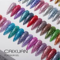 Vernis à ongles gel UV platine, 34 couleurs, vente en gros